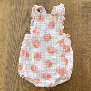 ANGEL DEAR peach cross back bodysuit
